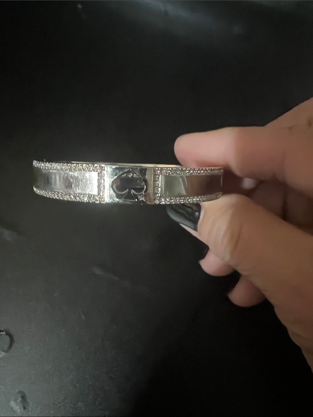 Y2K Kate Spade New York Silver Tone Crystal